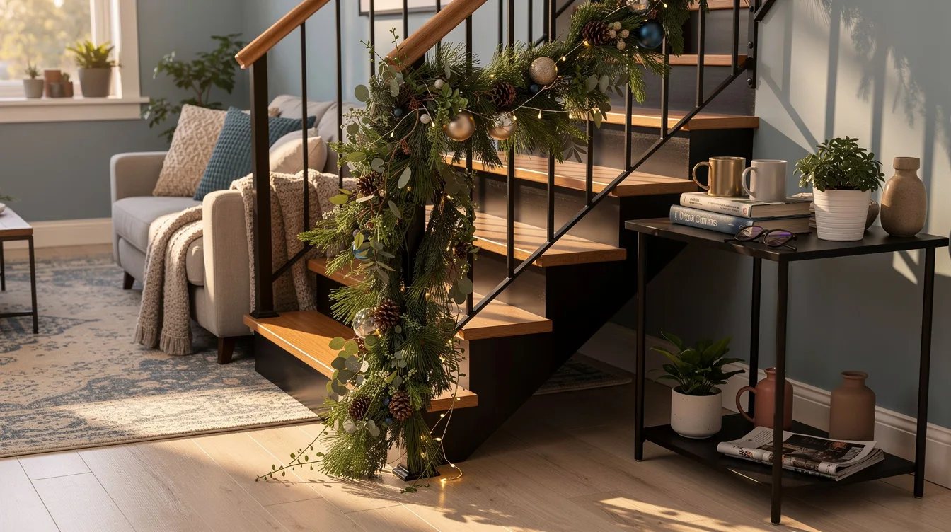 Overlap Greenery at the Stair Turn