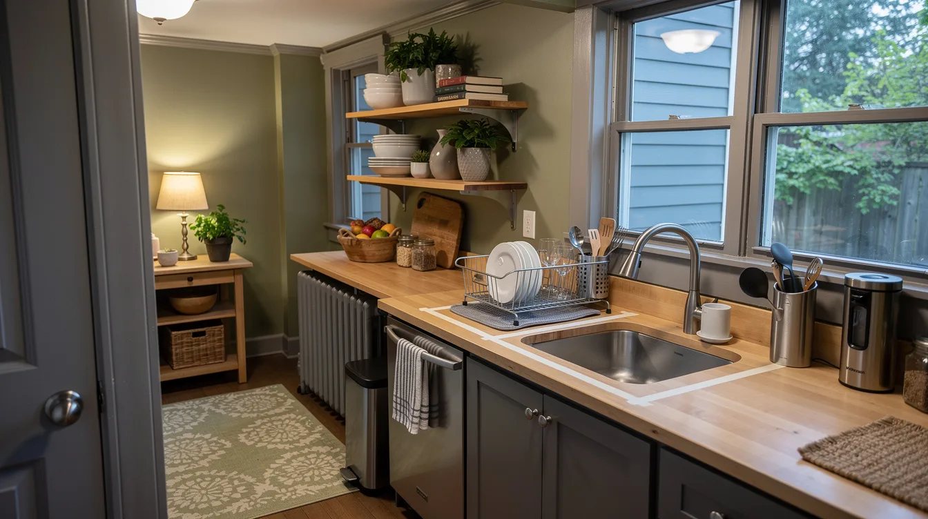 Measure the Countertop Drying Footprint