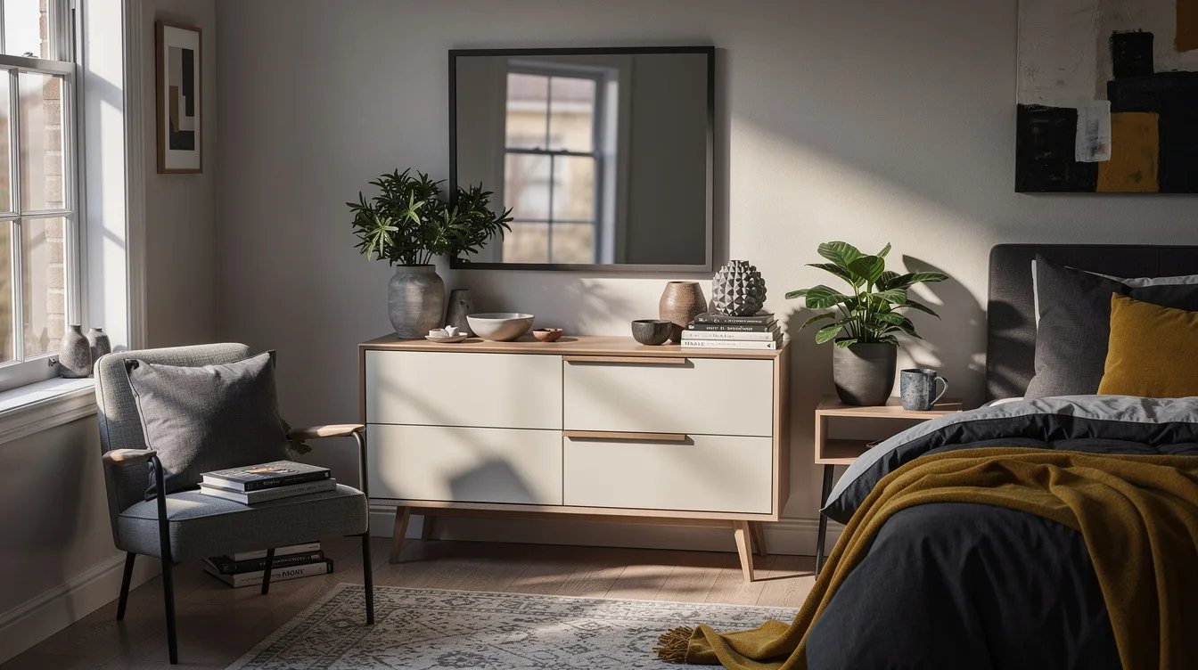 Match Mirror Width to the Furniture Below