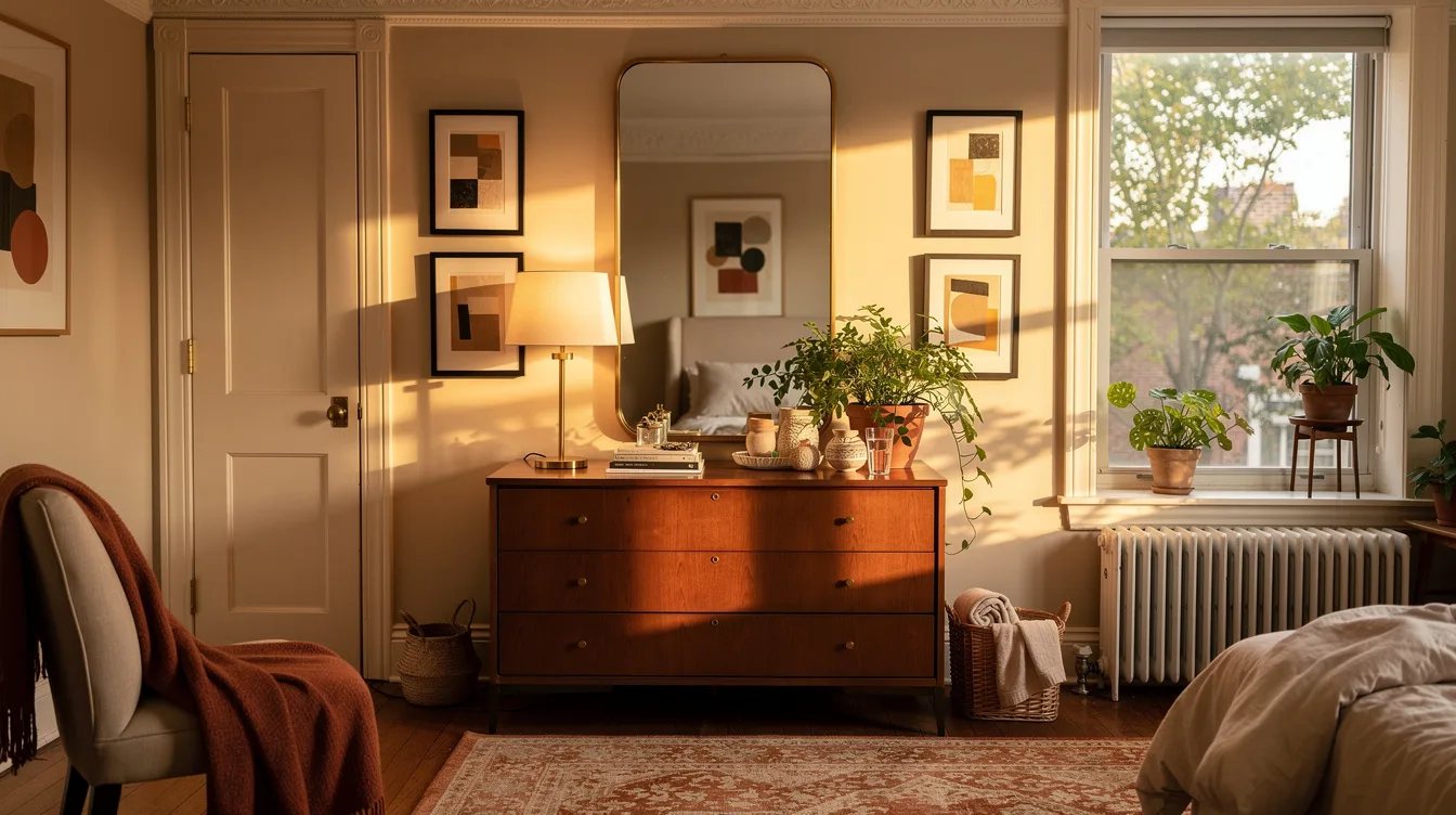 Rotate Wide Glass Above the Dresser