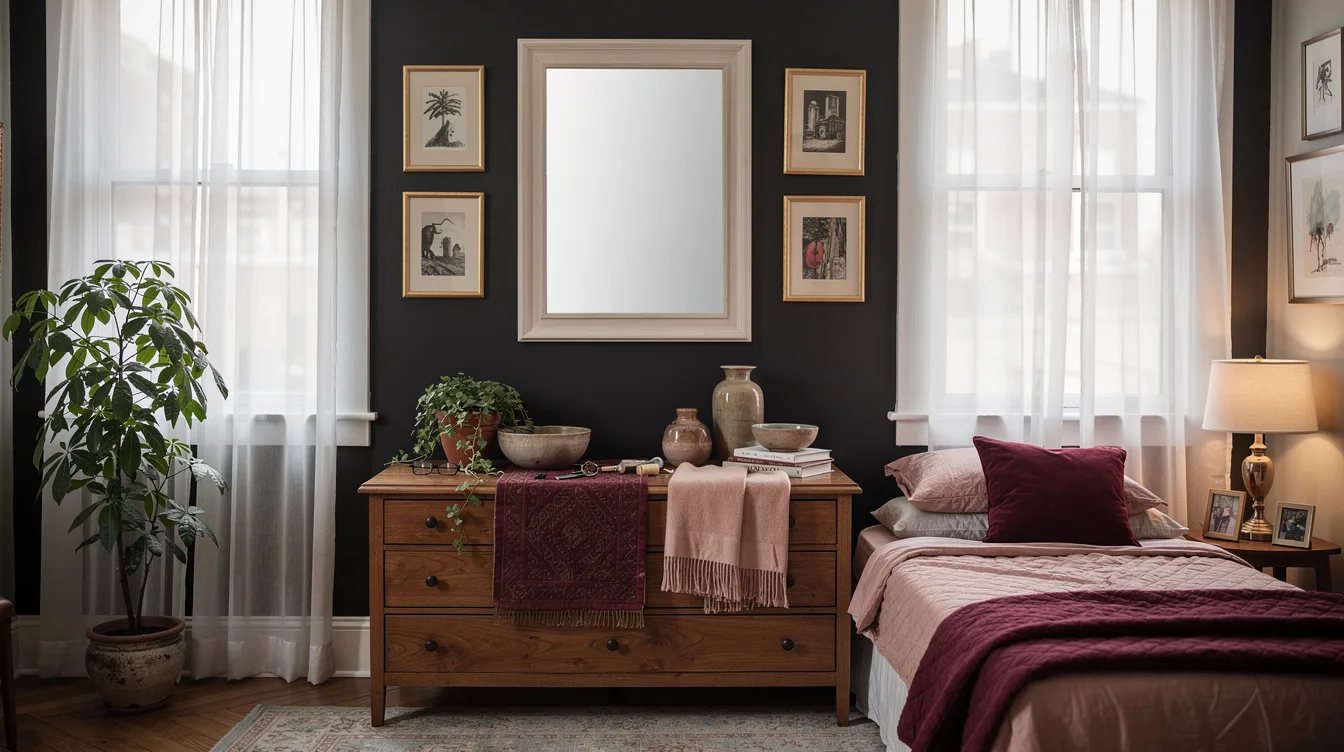 Pick a Light Frame for a Dark Wall