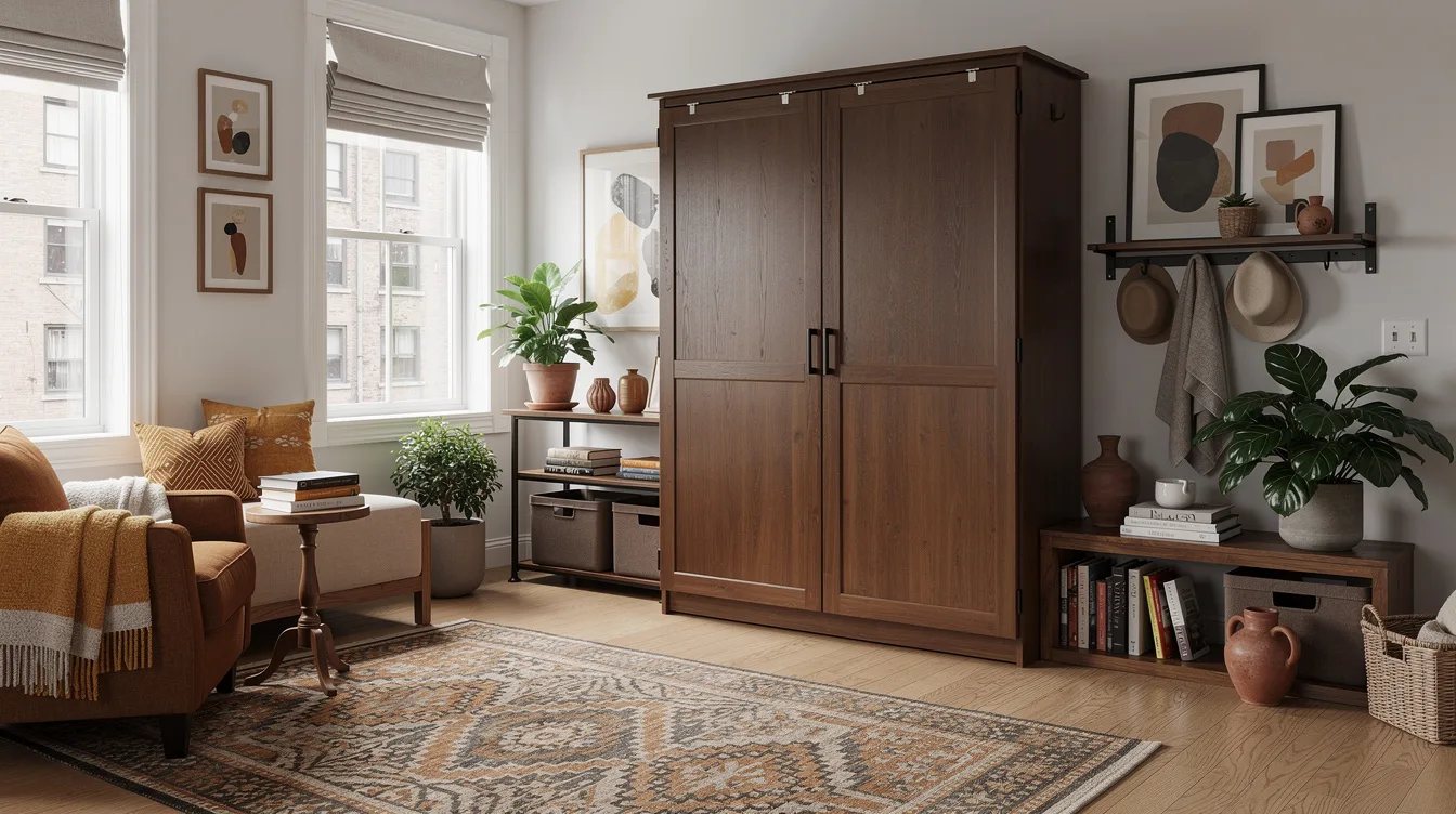 Close a Murphy Cabinet Bed During the Day