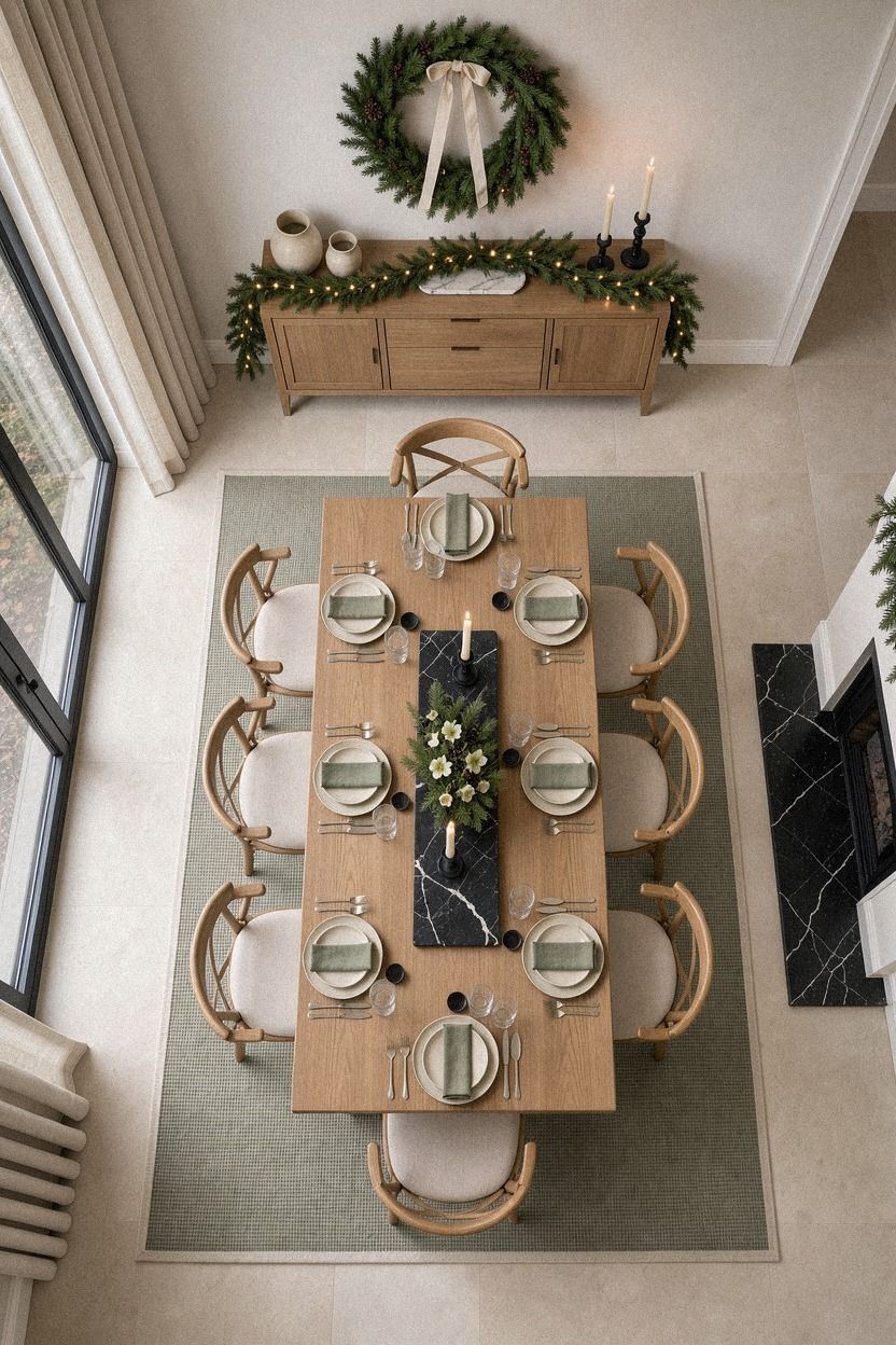 Mix One Wood Tone With One Woven Texture