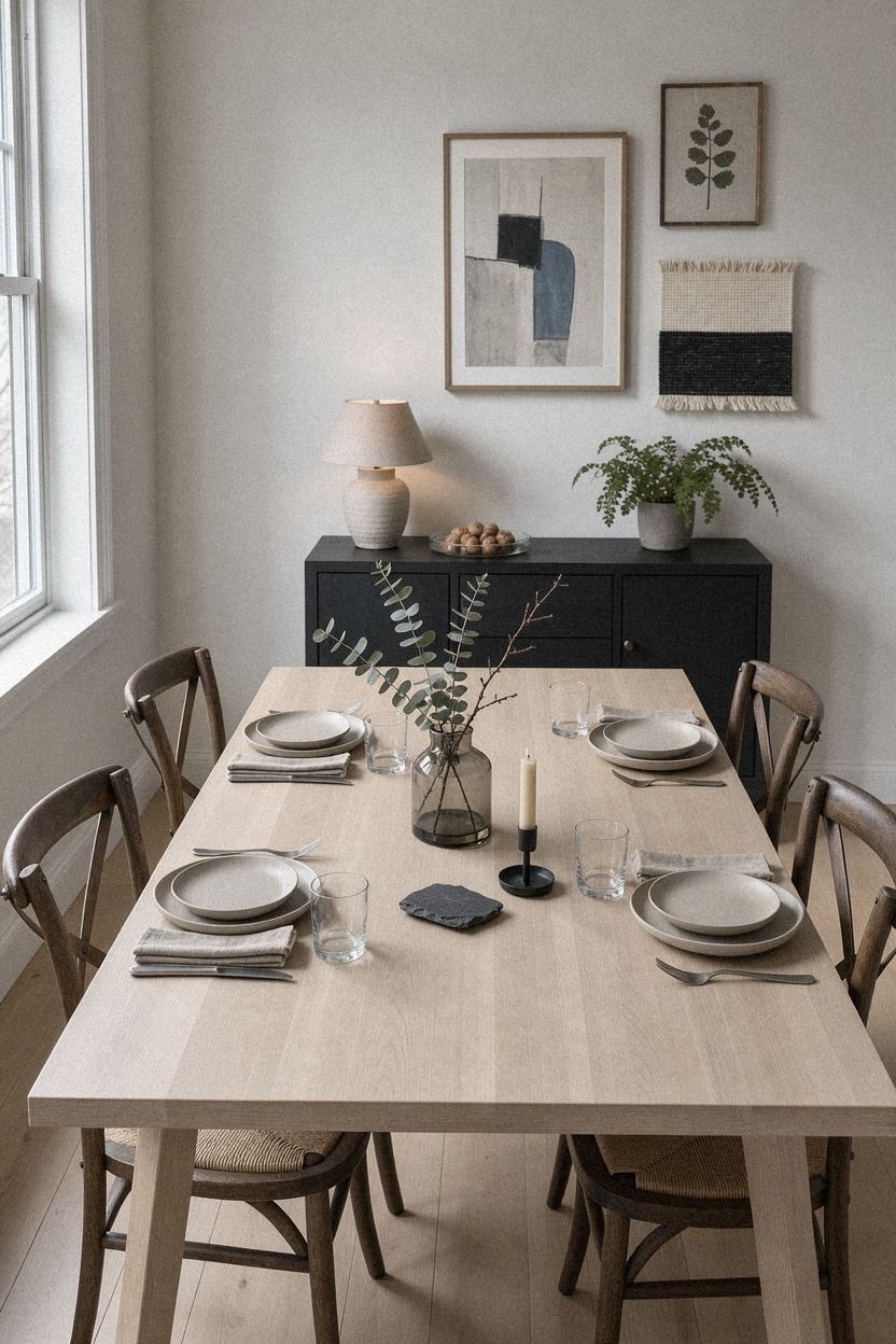 Frame the wall with art instead of more objects