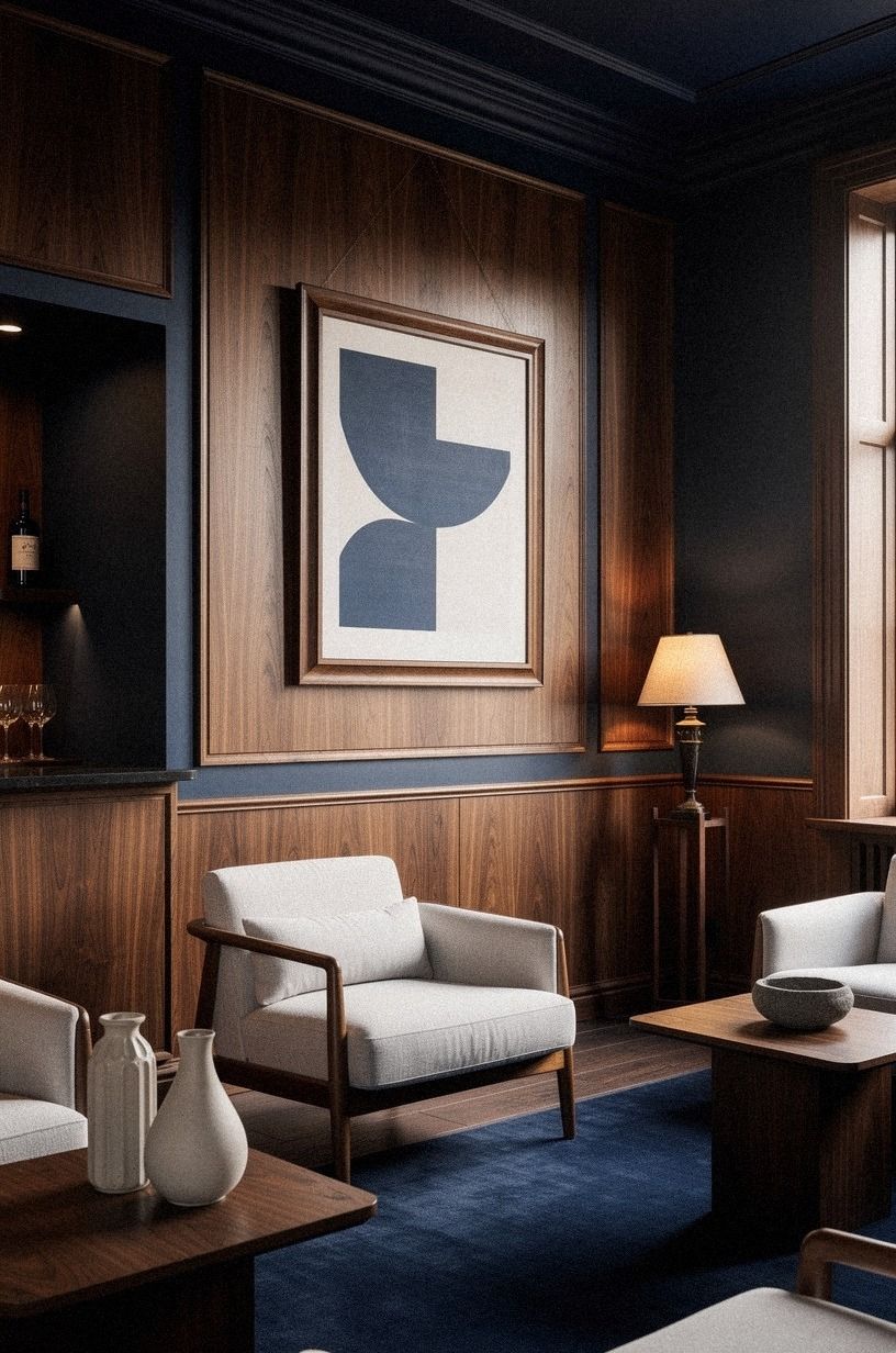 Hang art at the 57-inch mark
