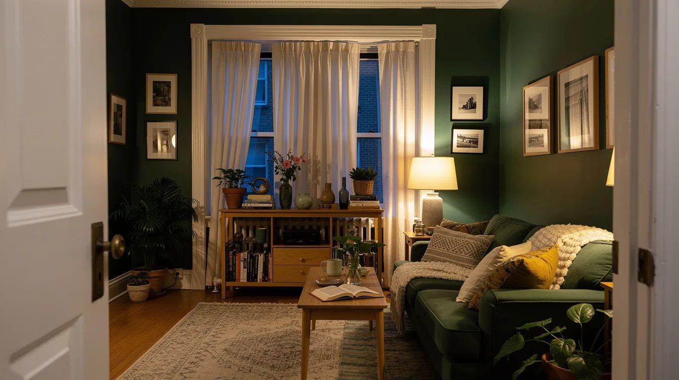 Reflect Pale Curtains Across the Room