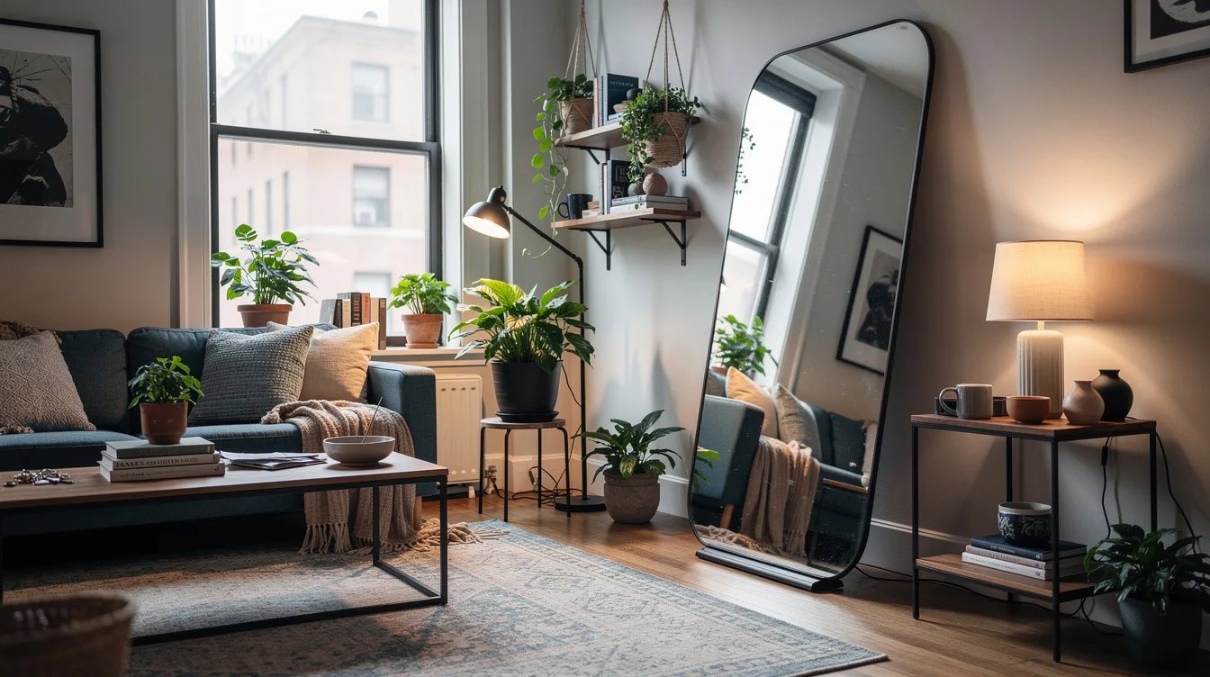 Tilt the Floor Mirror Toward the Ceiling