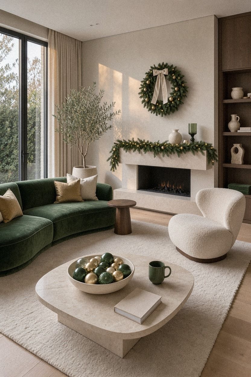 Add a Bowl of Ornaments Instead of More Garland