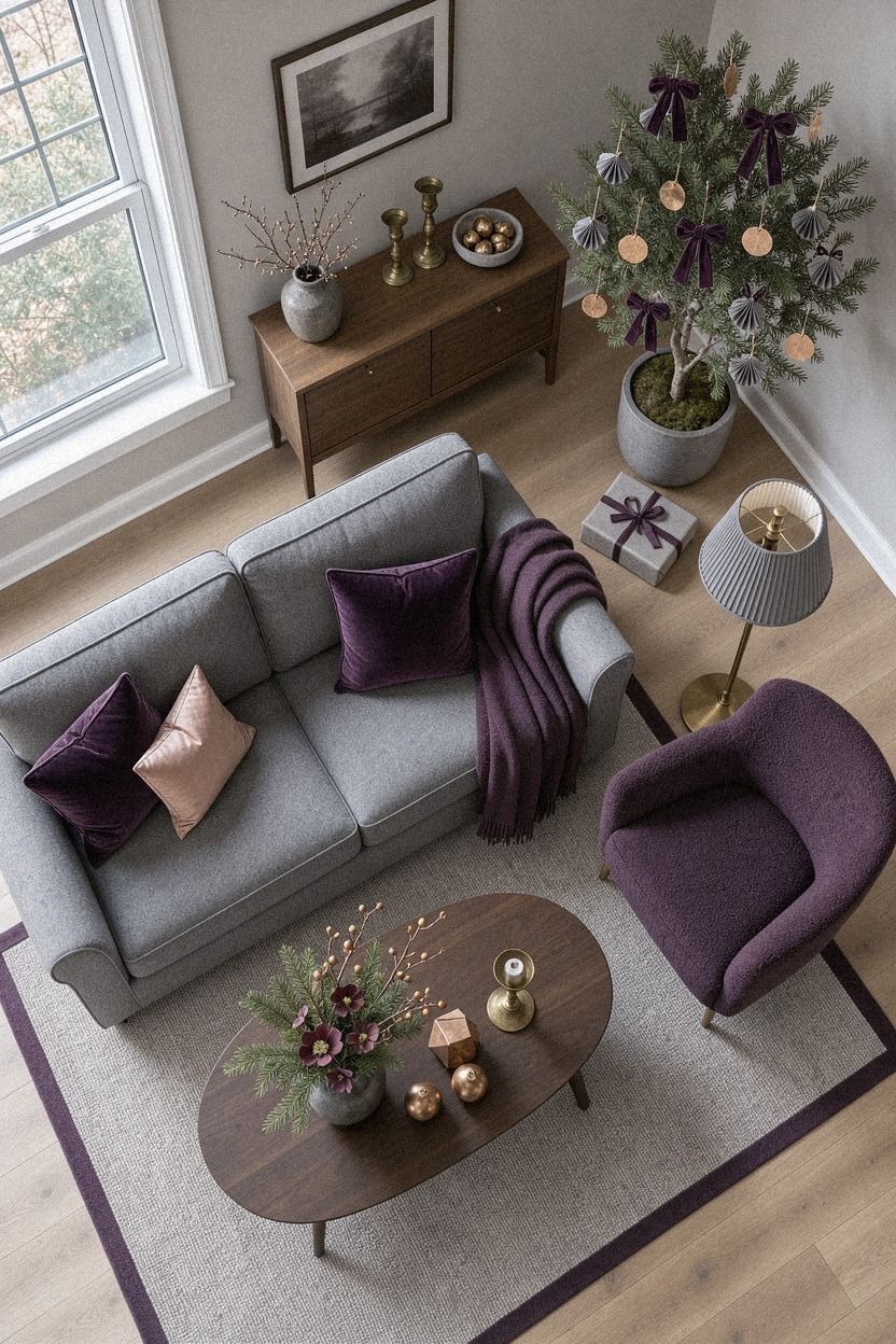 Arrange Christmas Decor for Small Living Rooms