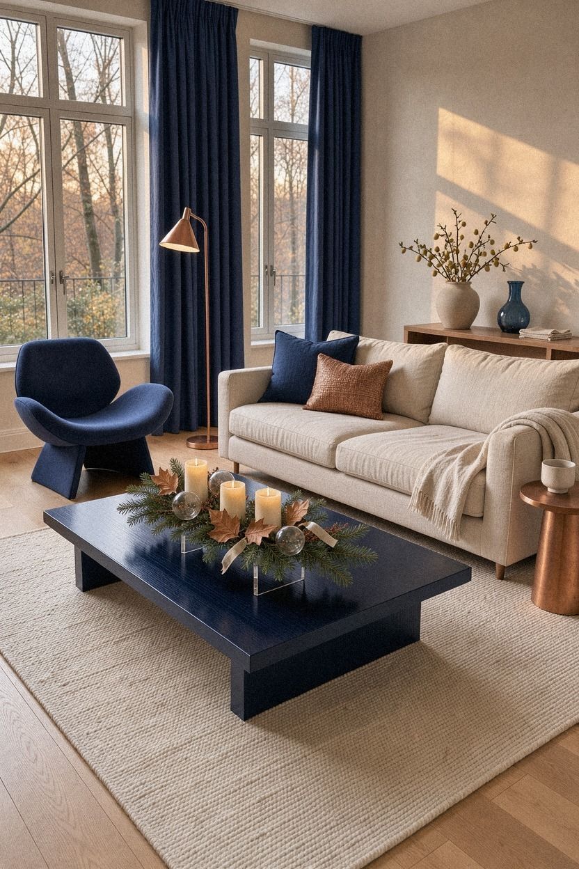Float a Christmas Coffee Table Centerpiece