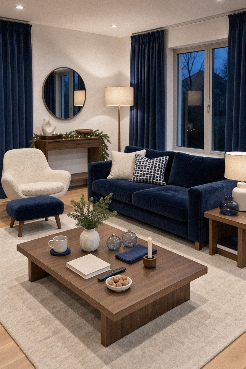 Mix Christmas Decor With the Everyday Coffee Table