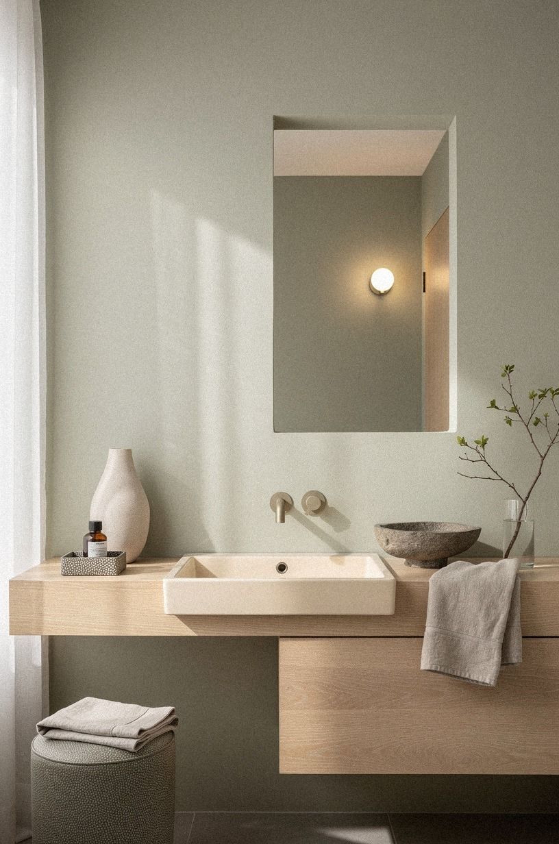 Soften the Sink Zone with Sherwin-Williams Sea Salt