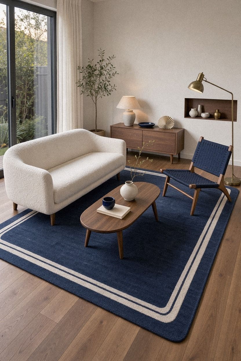 Layer the Soft Rectangle Strategy Over Bare Flooring