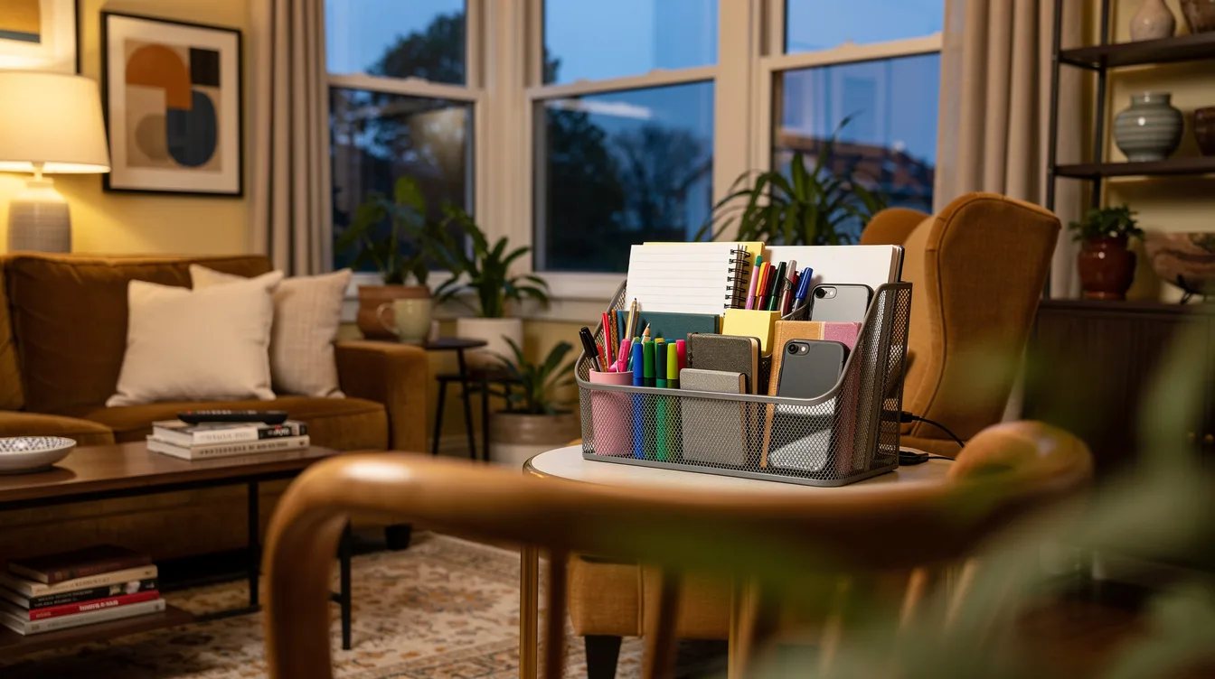 Turn One Holder Into a Notebook Station