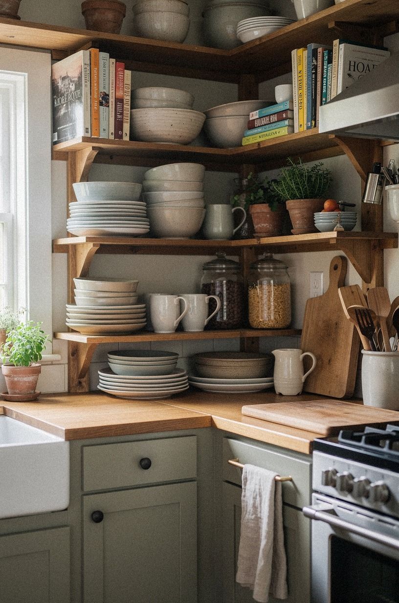 Display Books Alongside the Working Dishes