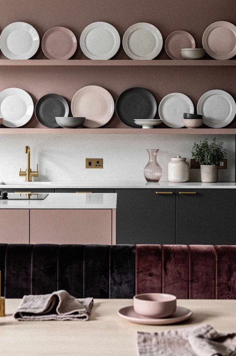 Hang a Plate Rail Instead of Adding More Shelves