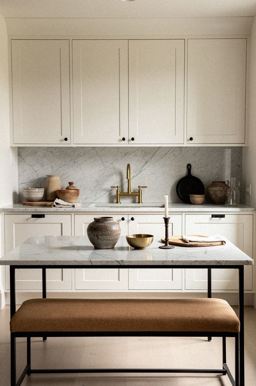 Mix Brass, Iron, and Aged Ceramic Carefully
