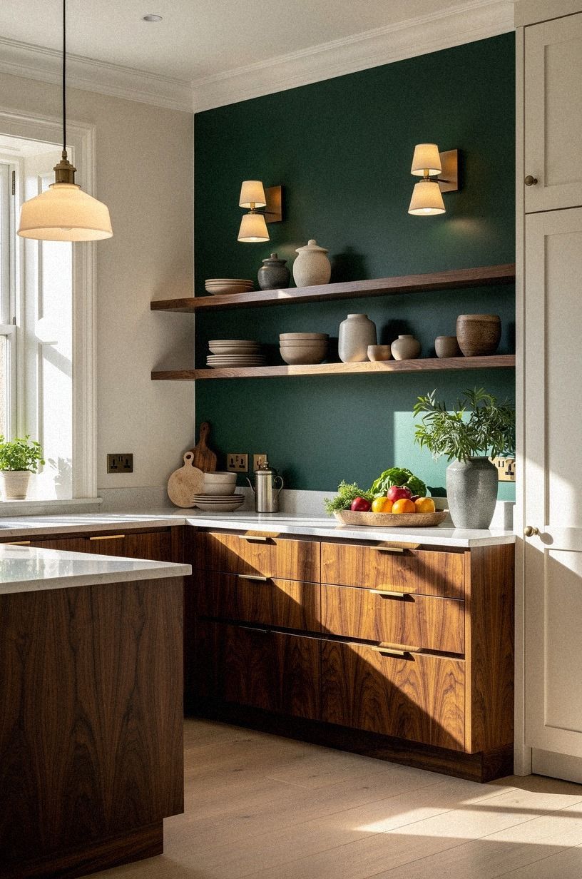 Paint the Back Wall in Farrow & Ball Studio Green