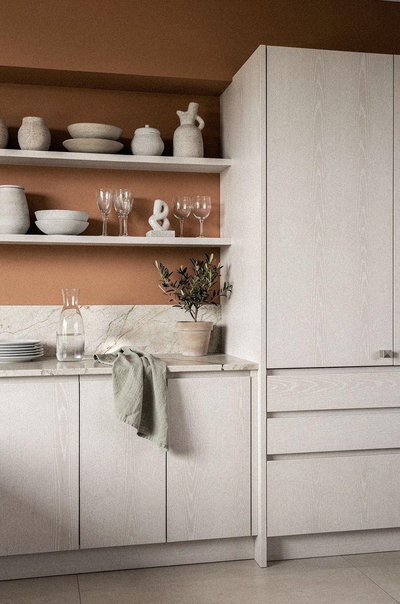 Pair Open Shelving With One Closed Storage Zone