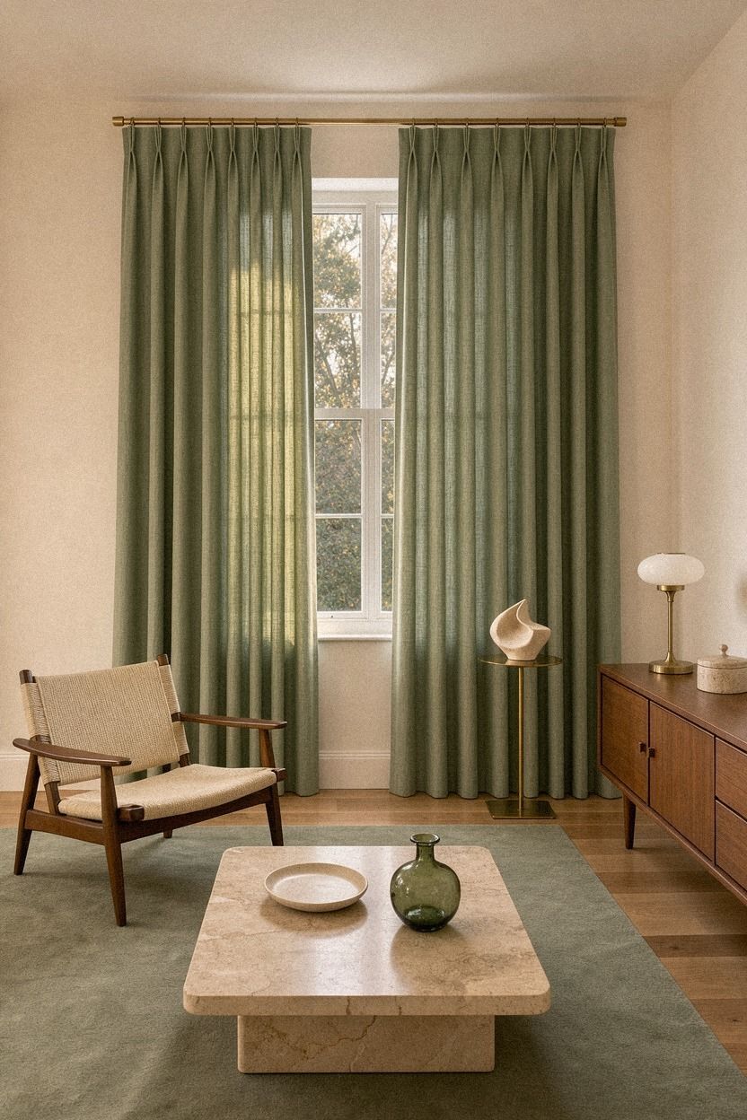 Choose linen panels with extra width