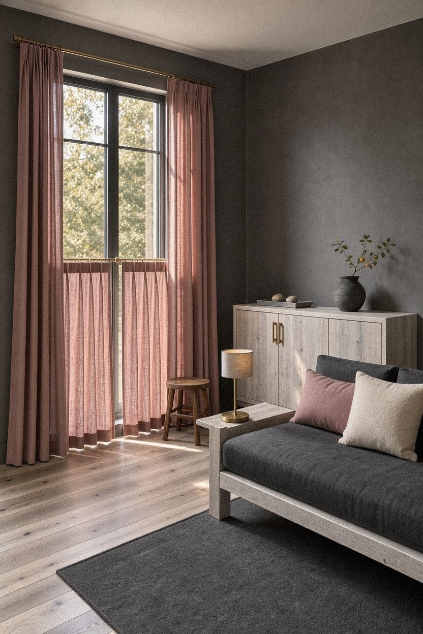 Hang cafe curtains for privacy without losing light