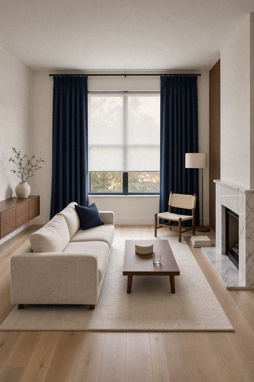 Mount inside shades and frame them with panels