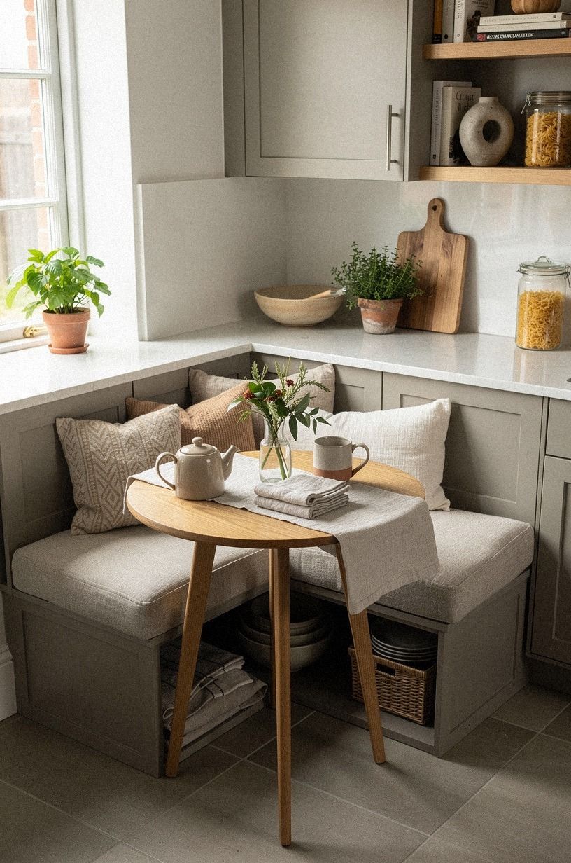 Build the Floating Bench Wall for a Kitchen Nook Built In Seating