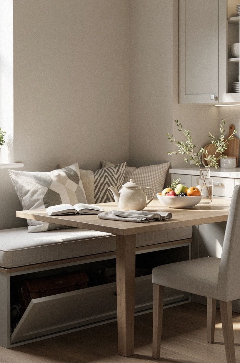 Hang a Tension Rod for Rental-Friendly Nook Storage