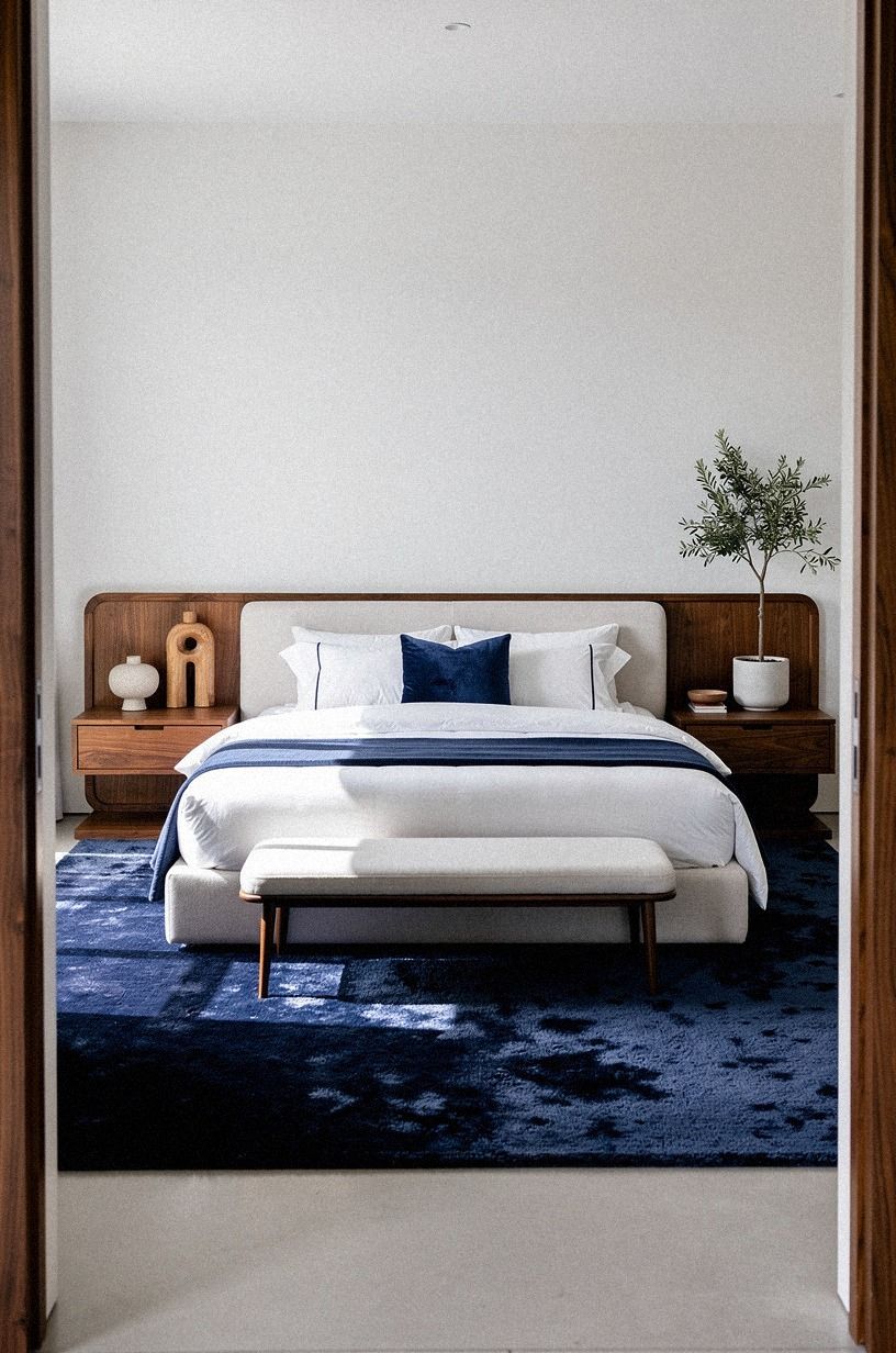 Extend the Rug Past the Bed