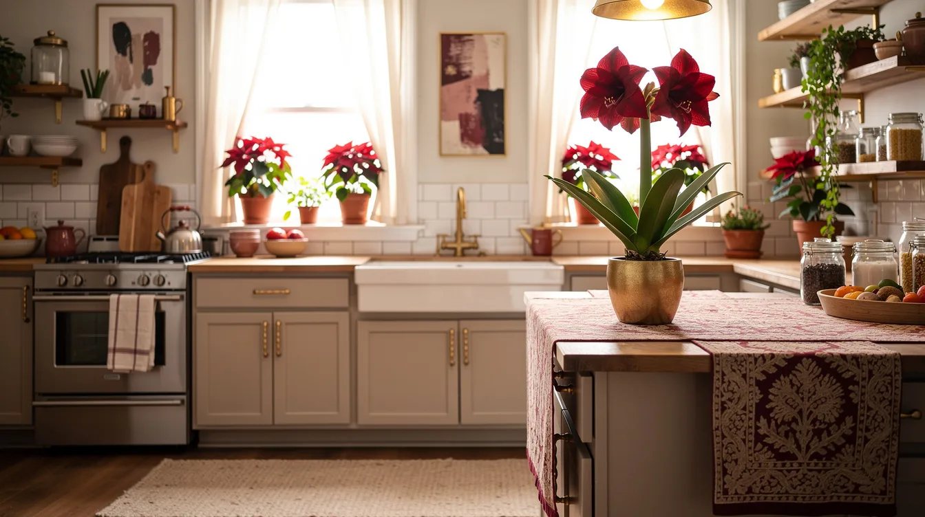 Place One Amaryllis at the Counter End
