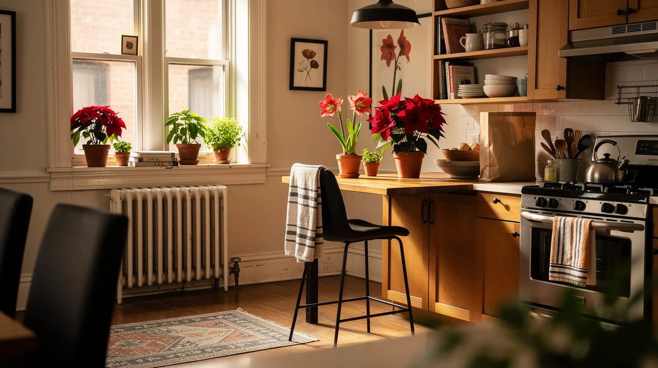 Match Red Blooms to Existing Wood