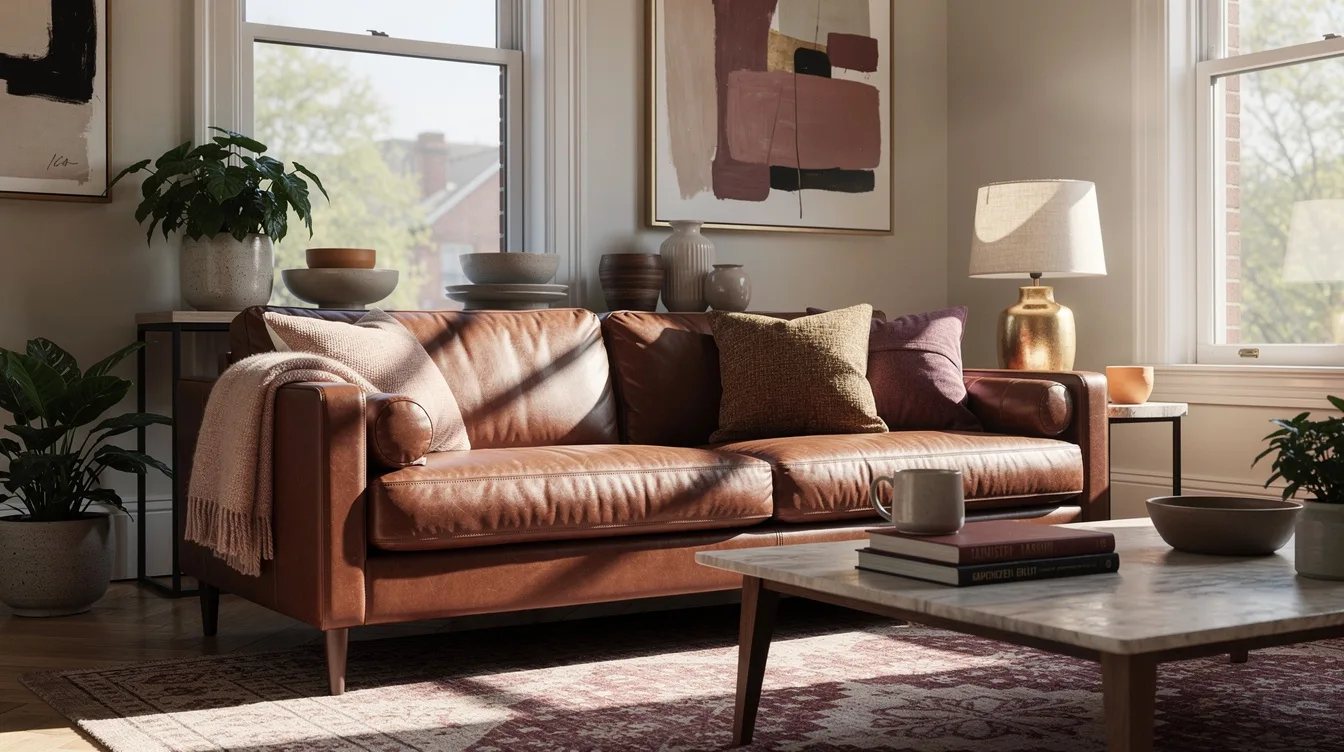 Select Auburn Leather With Care