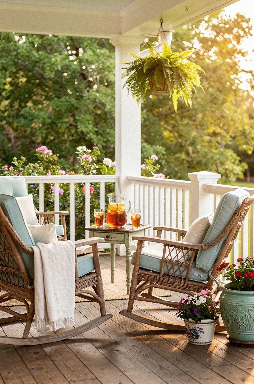 Finish with western backyard ideas at the railing
