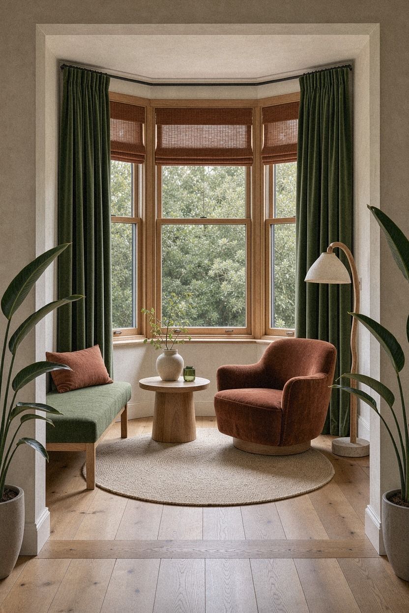 Frame the glass with a round side table