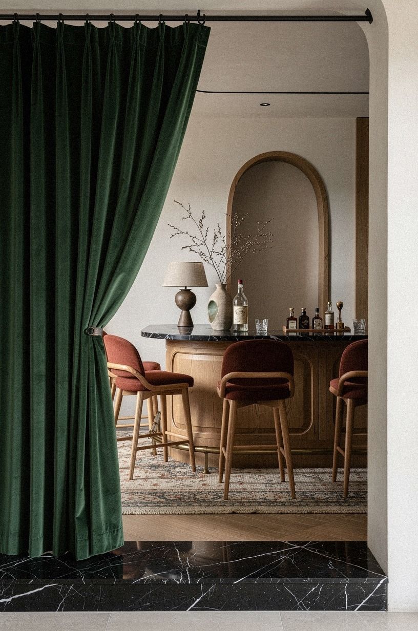 Frame the Old Speakeasy Entry With a Heavy Curtain