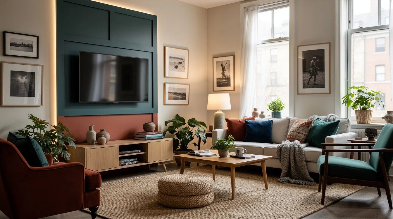 Frame the Television With Quiet Panels