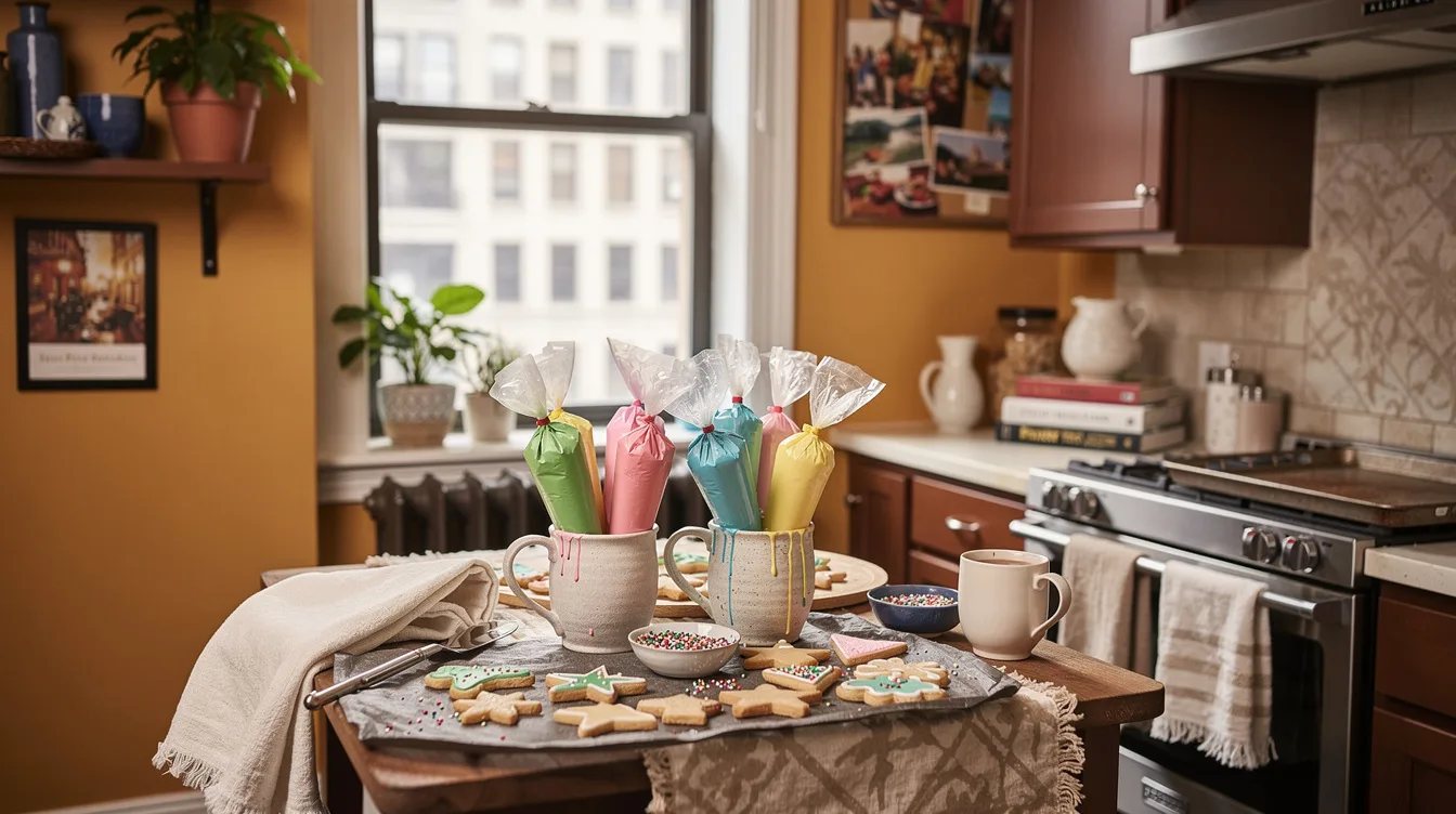 Stand Icing Bags in Mugs