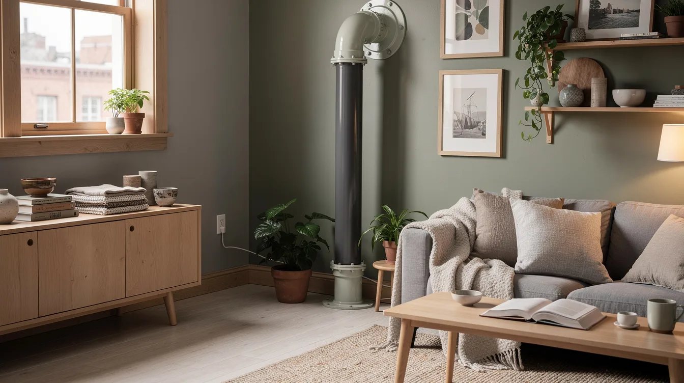 Choose Glossy Trim for a Matte Industrial Pipe