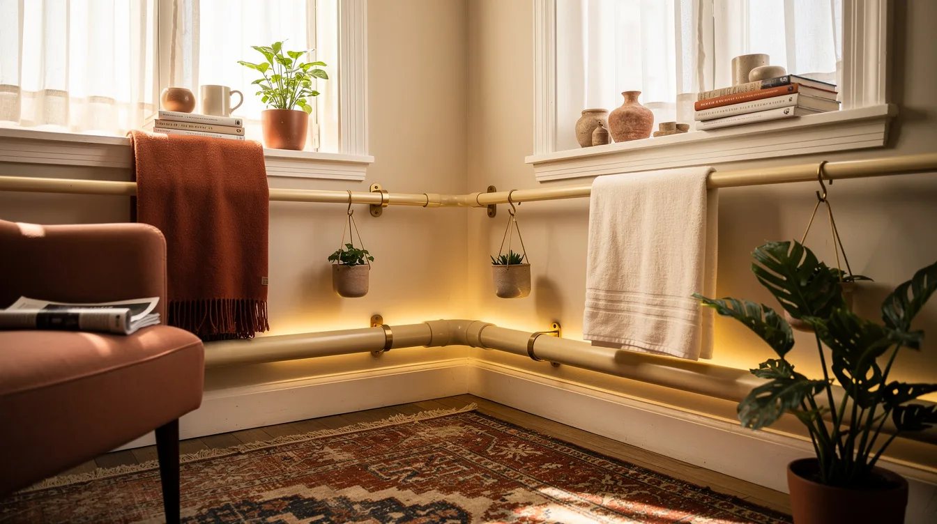 Treat a Drainage Pipe Like a Decorative Rail