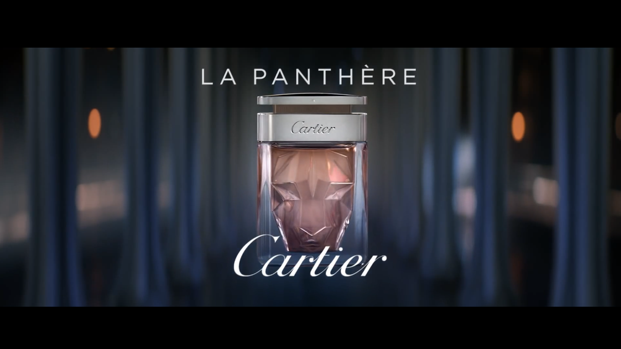 Cartier's symbol, the panther, as the new fragrance bottle