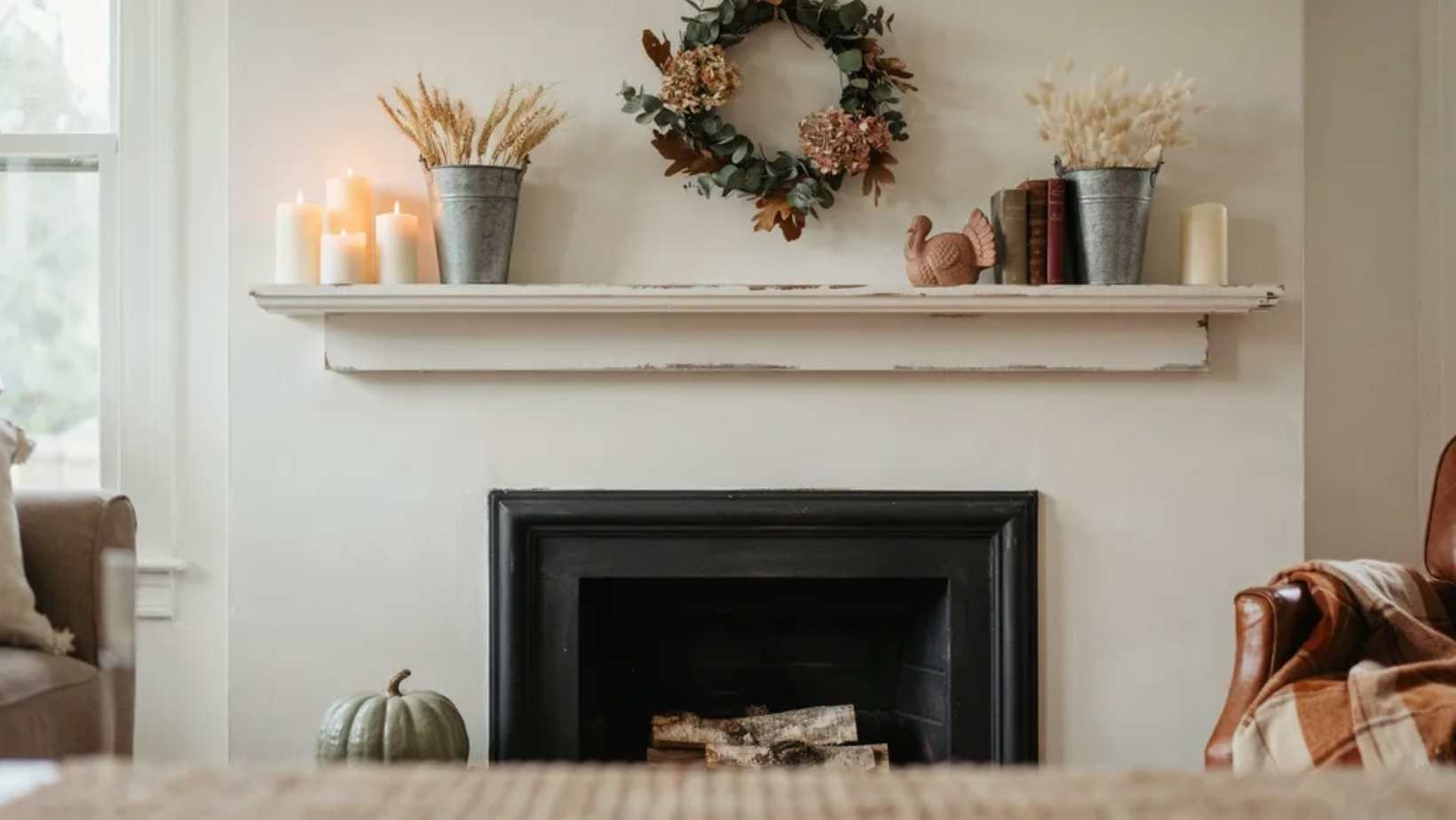 17 Farmhouse Fall Mantel Ideas That Make Guests Linger